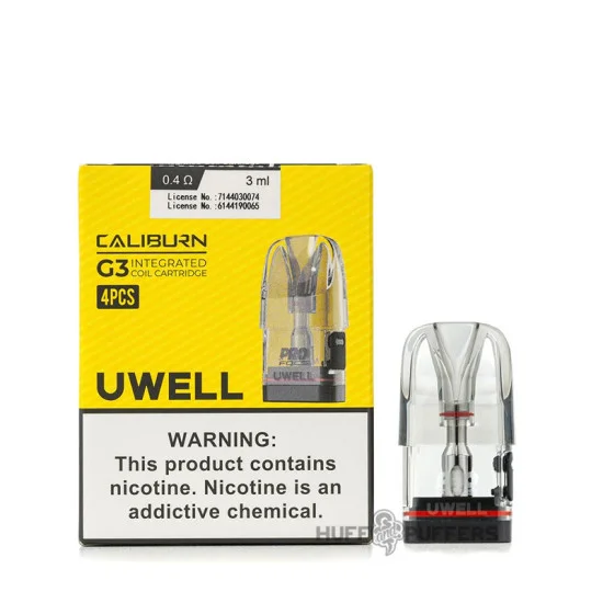 Uwell Caliburn G3 (0.4ohm / 0.6ohm / 0.9ohm/1.2ohm)