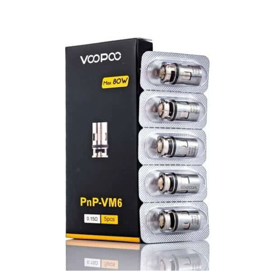VOOPOO PNP 0.15 ohm VM6 Coil (5'li) VOOPOO PNP 0.15 ohm VM6 Coil (5'li)