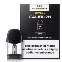 Uwell Caliburn A3/AK3/A3S 0.8/1.0 ohm Kartuş (4'lü Paket)