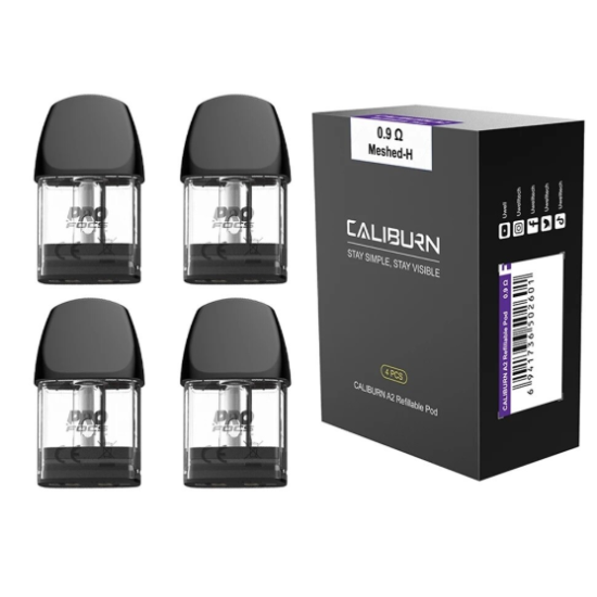 Uwell Caliburn A2 0.9/1.2ohm Kartuş (4'lü Paket) %100 Orijinal Uwell Caliburn A2 0.9/1.2ohm Kartuş (4'lü Paket) %100 Orijinal